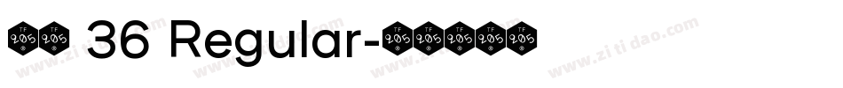 字魂 36 Regular字体转换